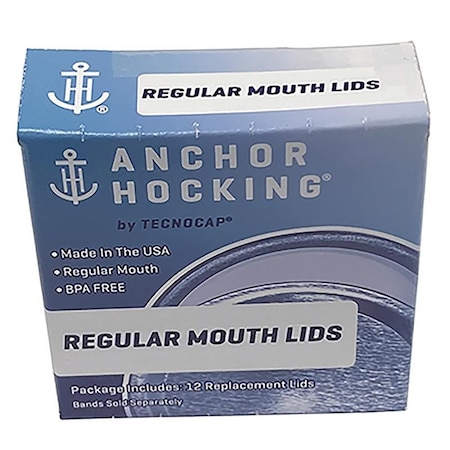 Tecnocap Tecnocap Anchor Hocking Regular Mouth Canning Lid 12 pk HCR24TRL-G